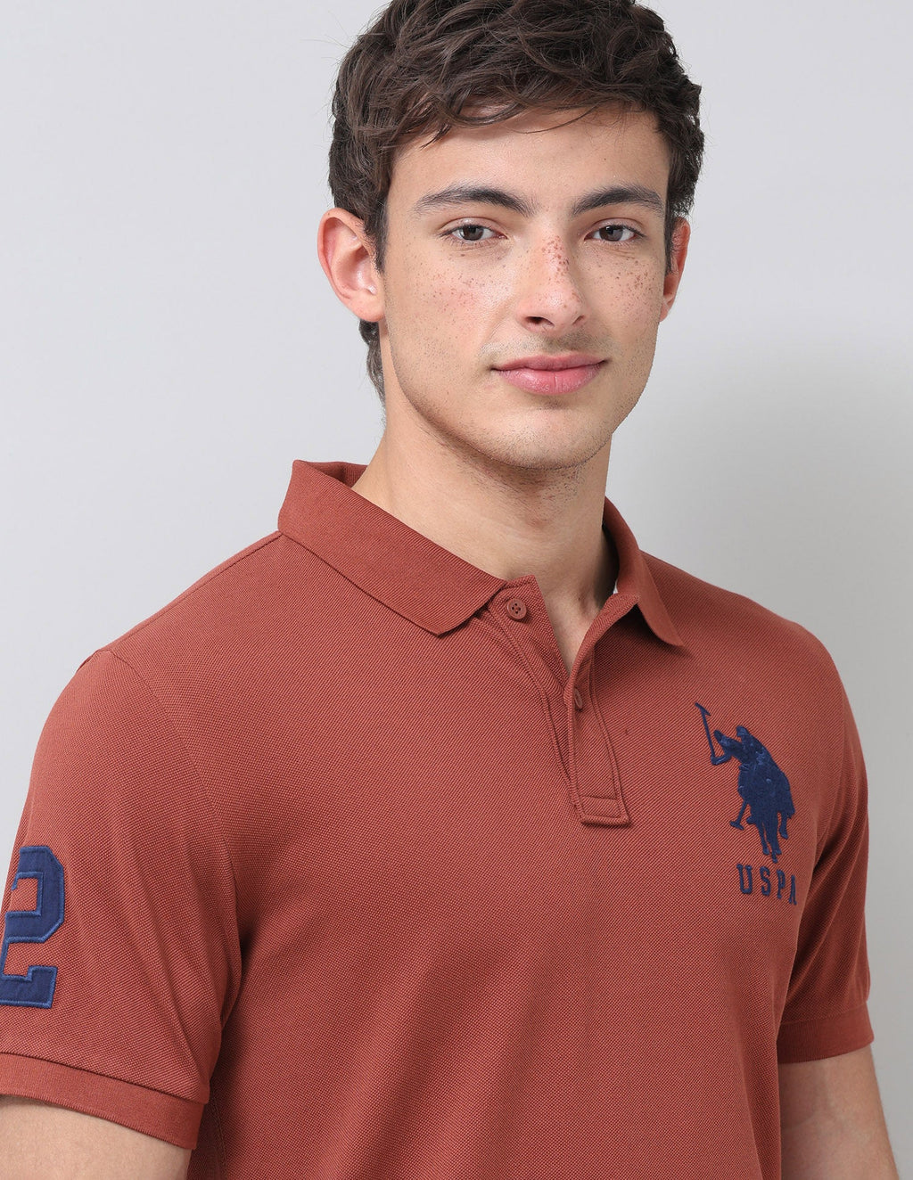 Solid Slim Fit Polo Shirt USP0