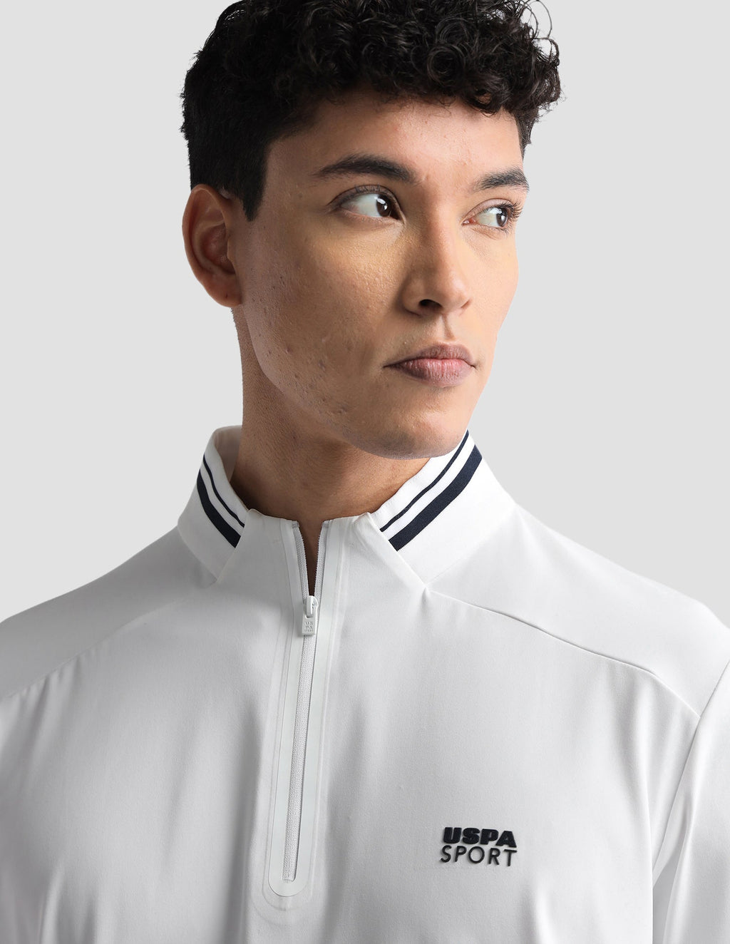 Solid Slim Fit Active Polo Shirt USP0