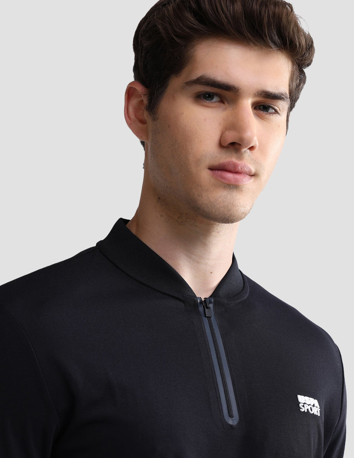 Solid Slim Fit Active Polo Shirt USP0