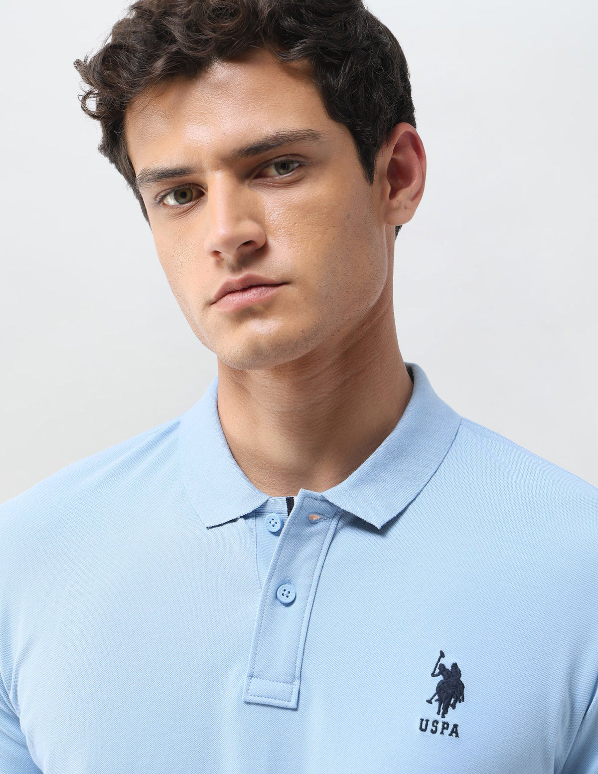 Solid Slim Fit Polo Shirt USP0
