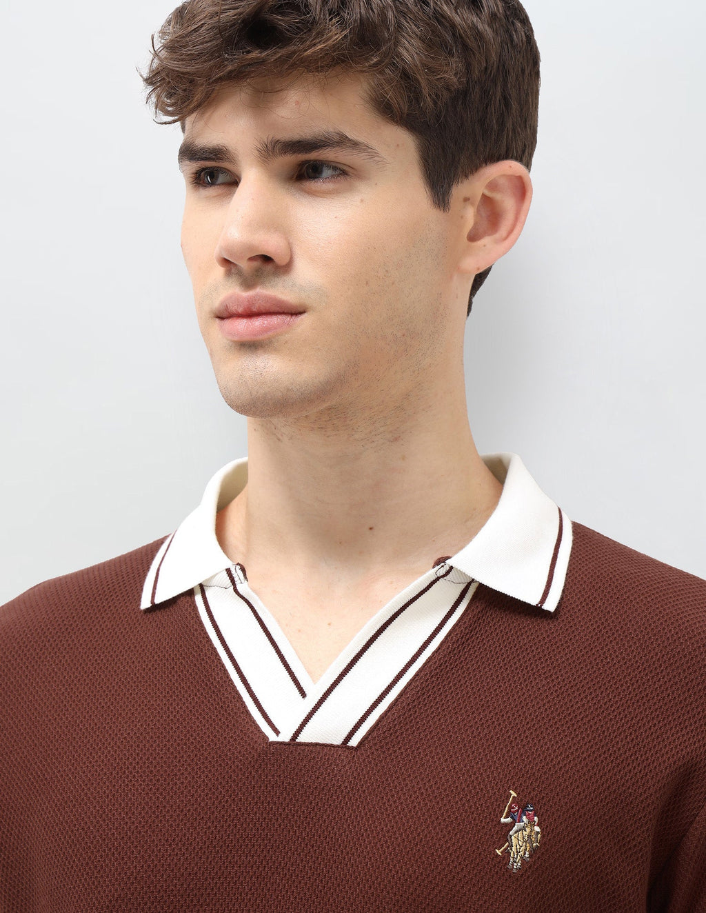 Solid Slim Fit Polo Shirt USP0