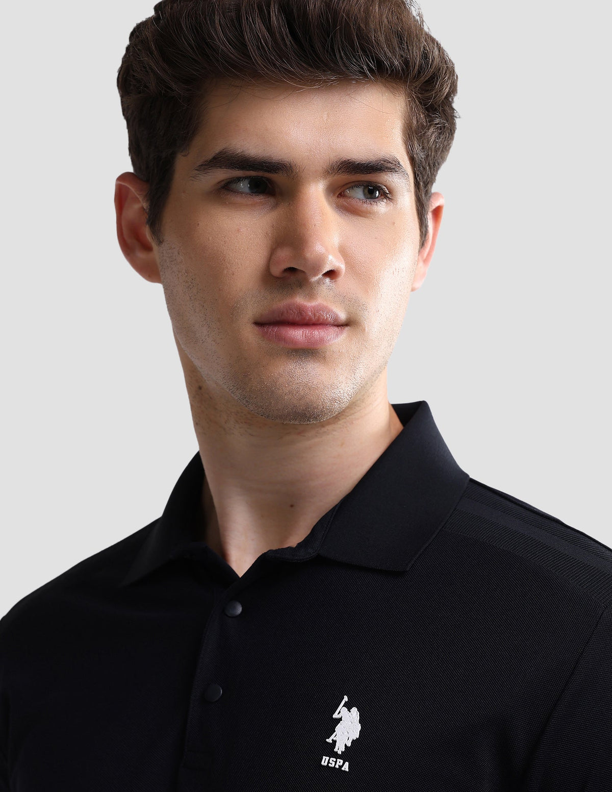 Solid Slim Fit Active Polo Shirt USP0