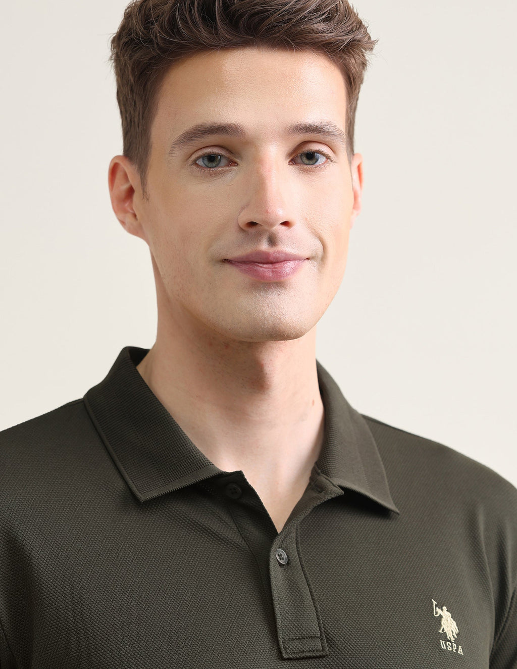 Solid Slim Fit Polo Shirt USP0
