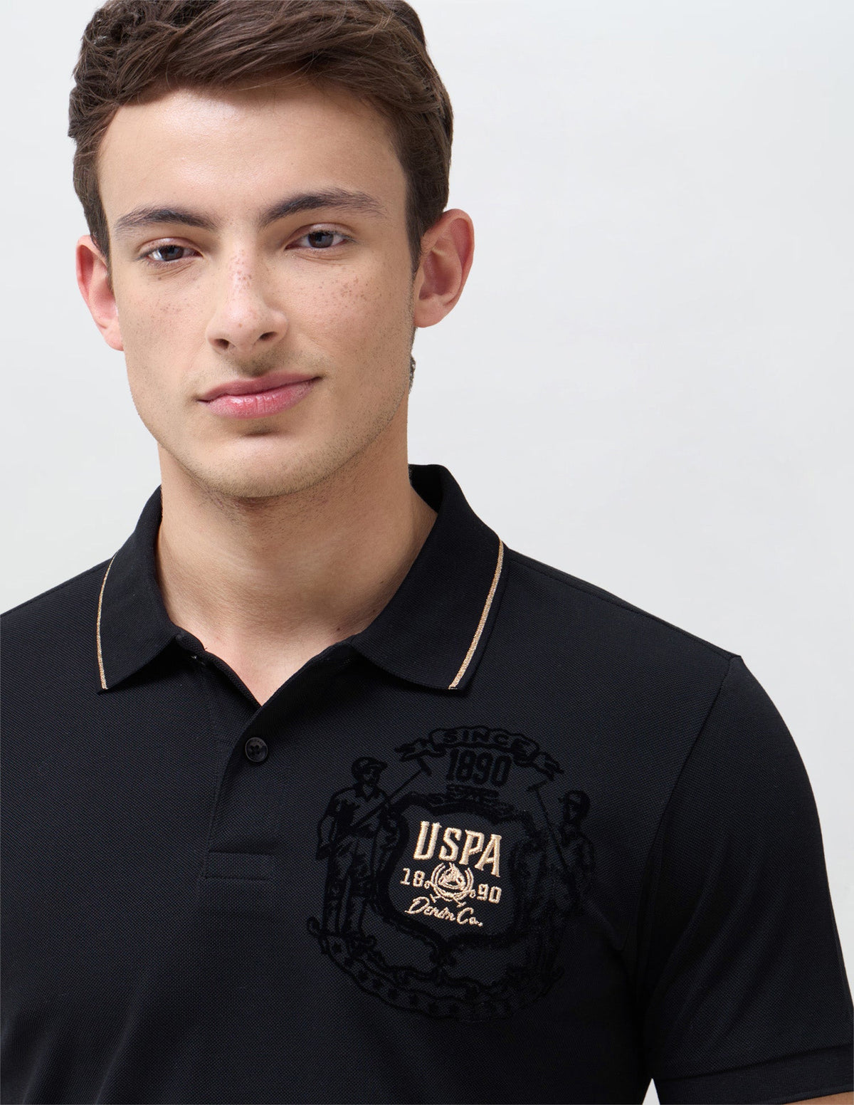 Solid Slim Fit Polo Shirt USP0