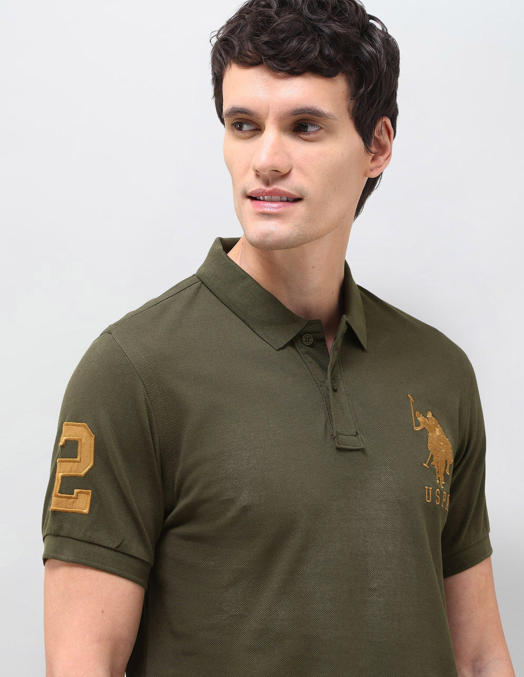 Solid Slim Fit Polo Shirt USP0
