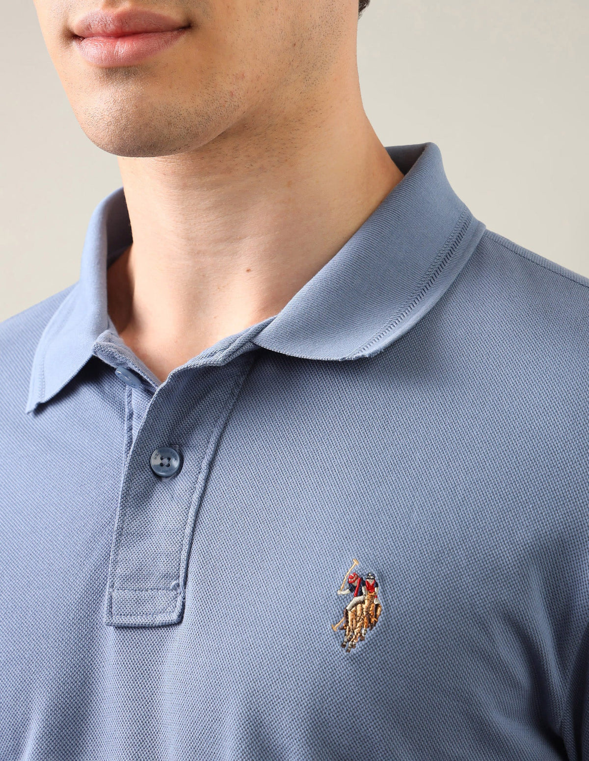 Solid Slim Fit Polo Shirt USP0
