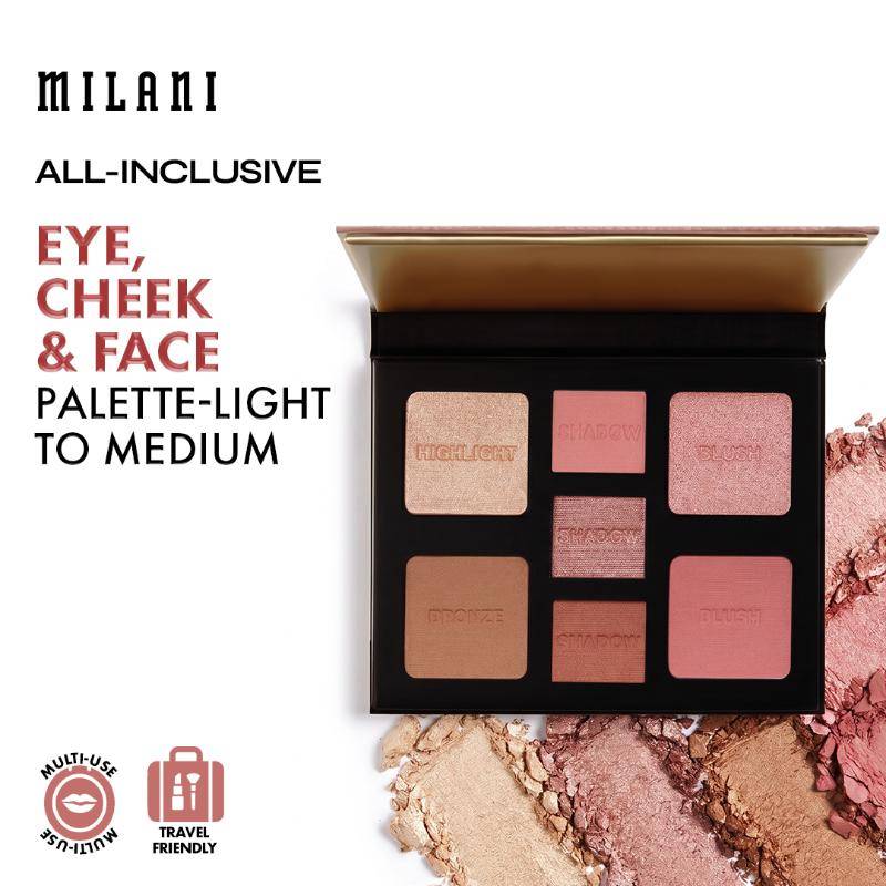 All-Inclusive Eye, Cheek & Face Palette-Light to Medium | E20 - view 1