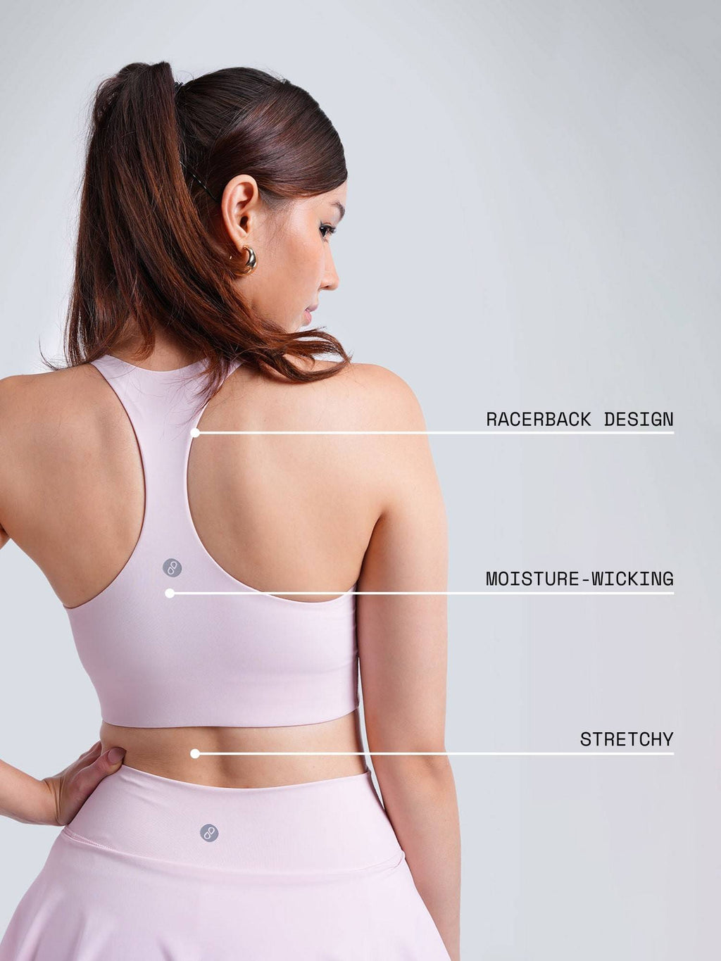 Pink Ultra Support Sports Bra | sb09 - view 5