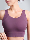 Purple High Impact Sports Bra | sb09 - view 1