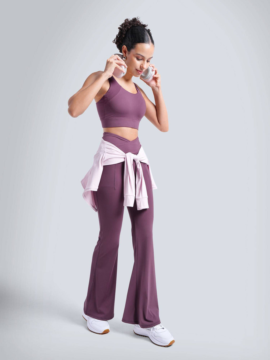 Purple High Impact Sports Bra | sb09 - view 3