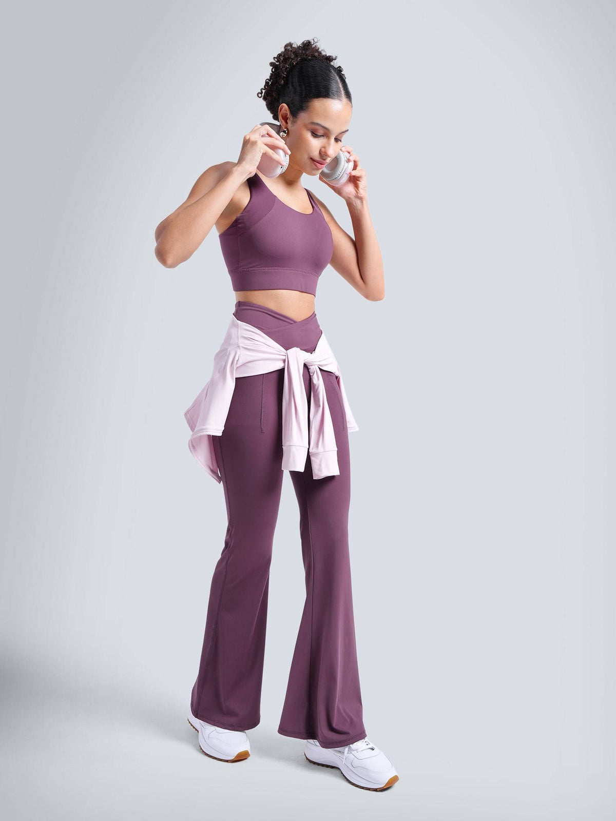 Purple High Impact Sports Bra | sb09 - view 3