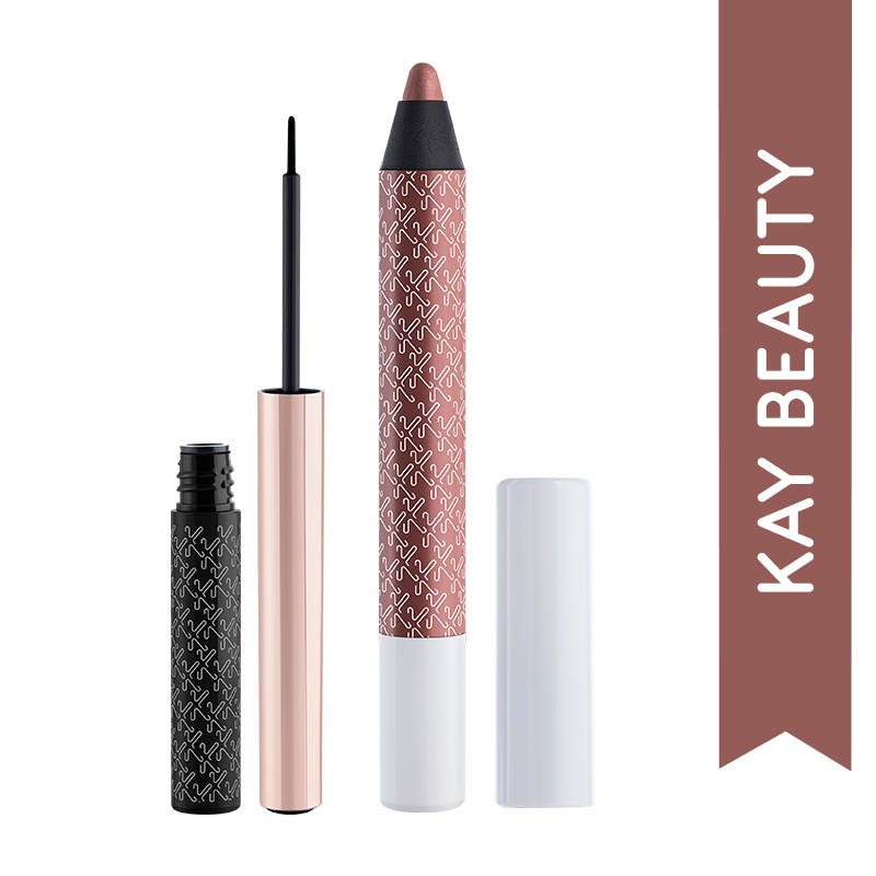 Glam Eye Look - Metallic Eyeshadow Stick & Quick Dry Liquid Eyeliner | E20 - view 1