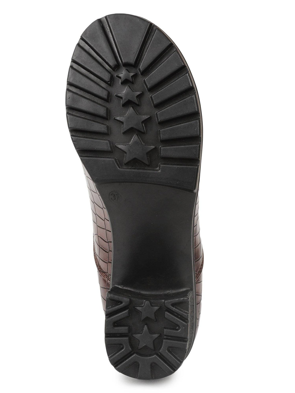 Brown Color Textured Boots | BT61 - view 7