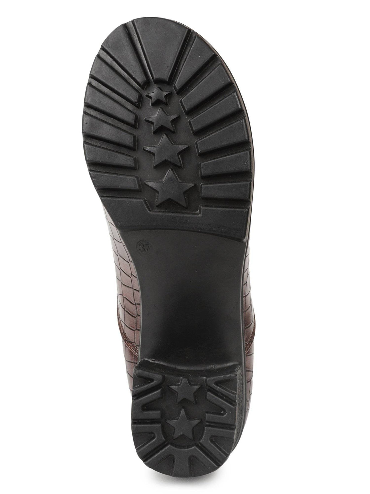 Brown Color Textured Boots | BT61 - view 7