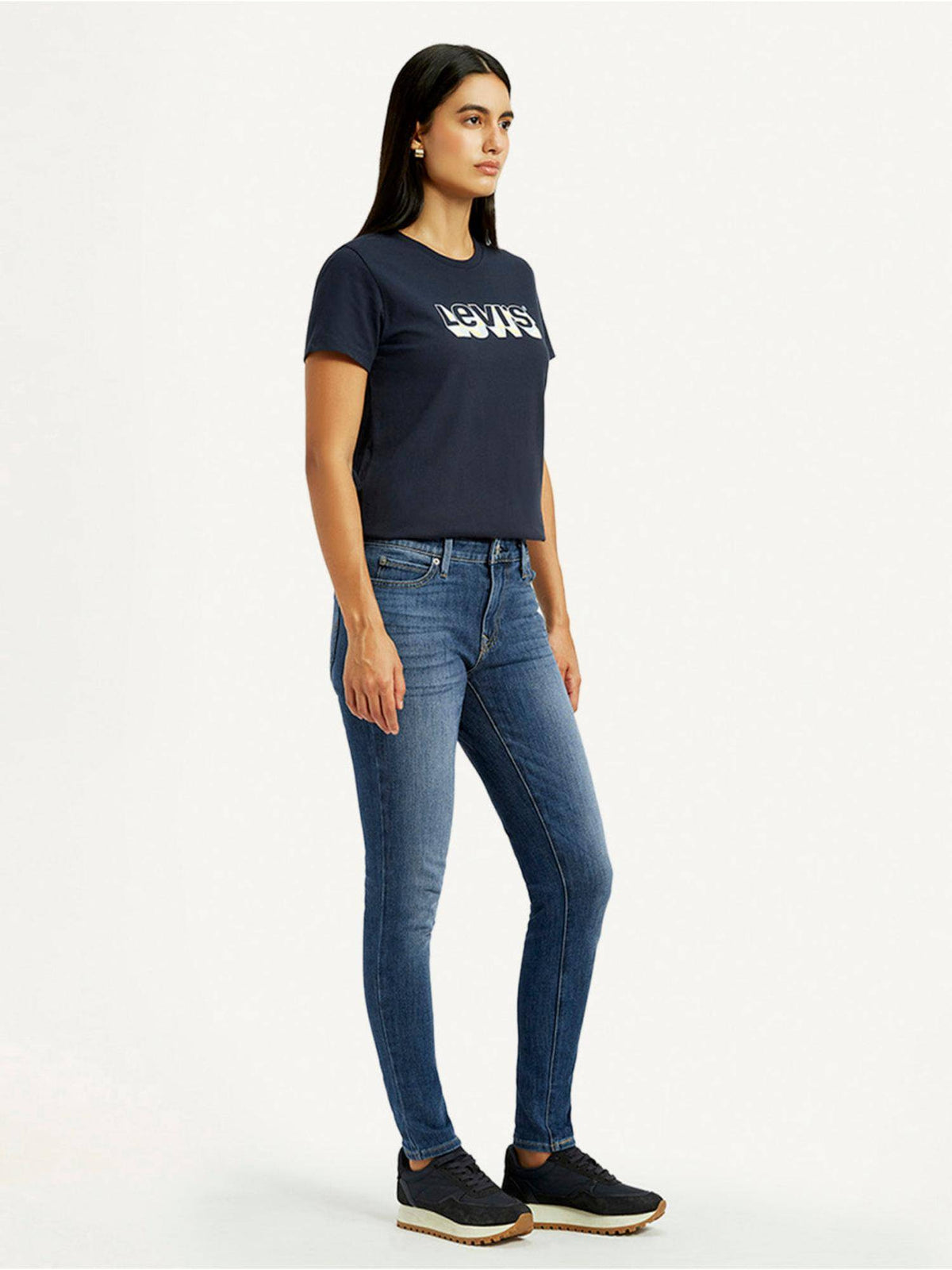 Women 711 Blue Skinny Fit Jeans | BG78 - view 5