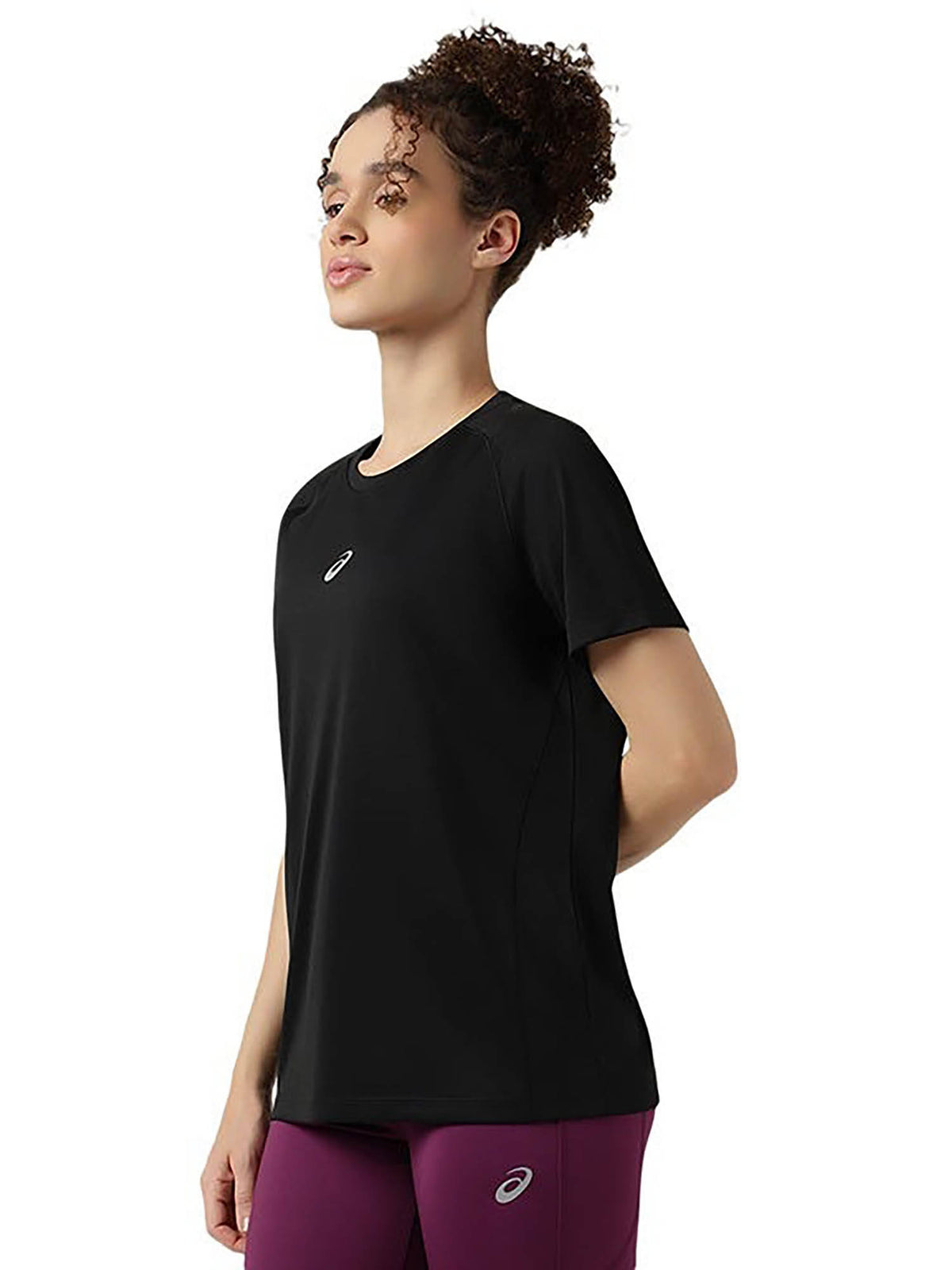 Black Flow Line Raglan Ss T-Shirt | TT89 - view 4