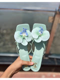 Green Flower Heels | H78 - view 1