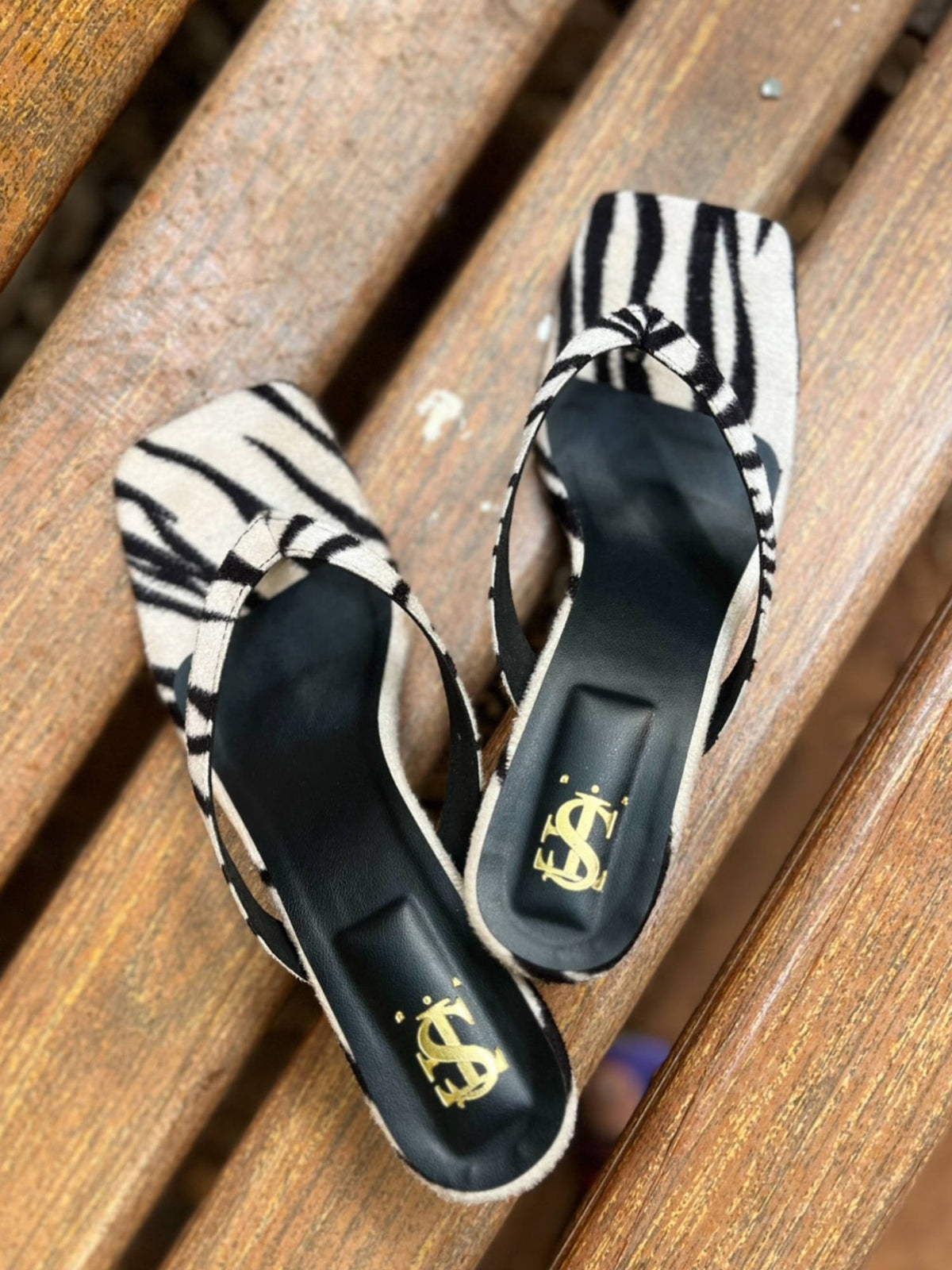 Zebra Suede Heels | H78 - view 1