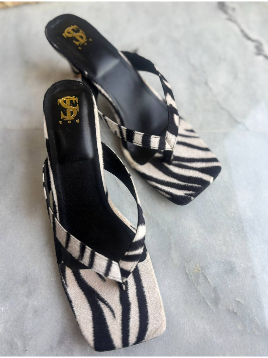 Zebra Suede Heels | H78 - view 3