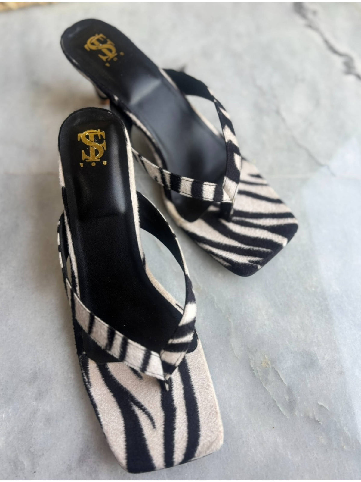 Zebra Suede Heels | H78 - view 3