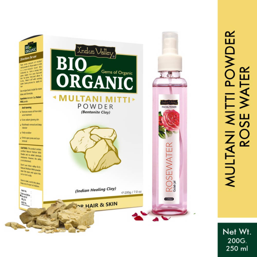 Fresh Rose Water Toner with Multani Mitti Powder Combo Pack | H02 - view 1