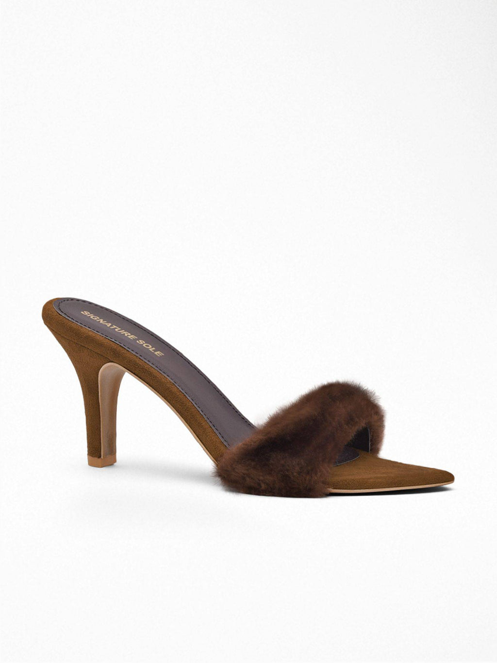 Brown Fur Heels for Women | H78 - view 1