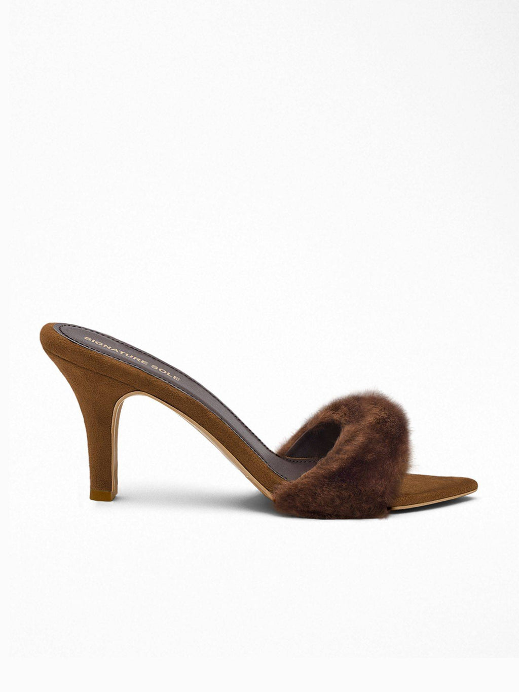 Brown Fur Heels for Women | H78 - view 3