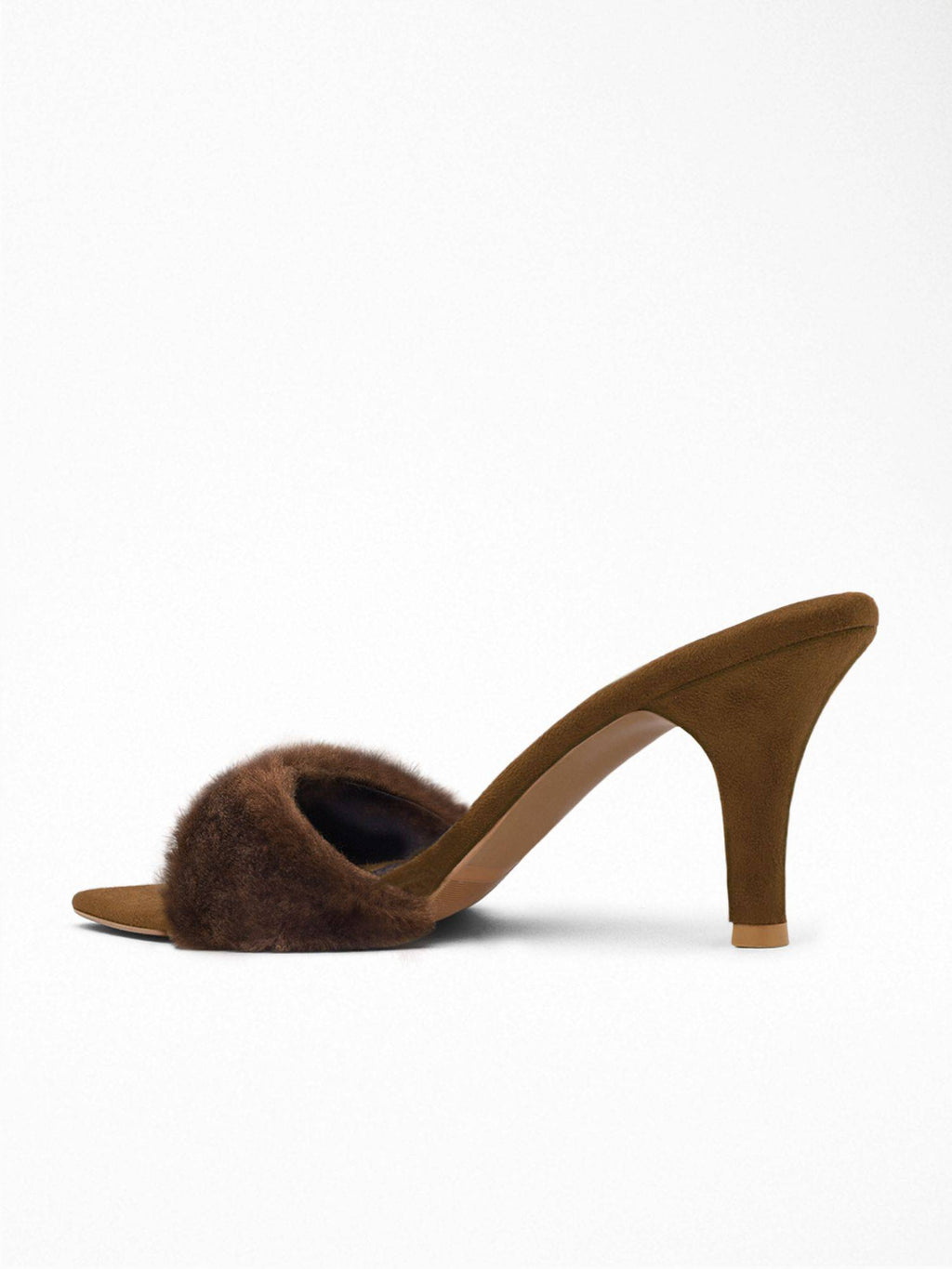 Brown Fur Heels for Women | H78 - view 4