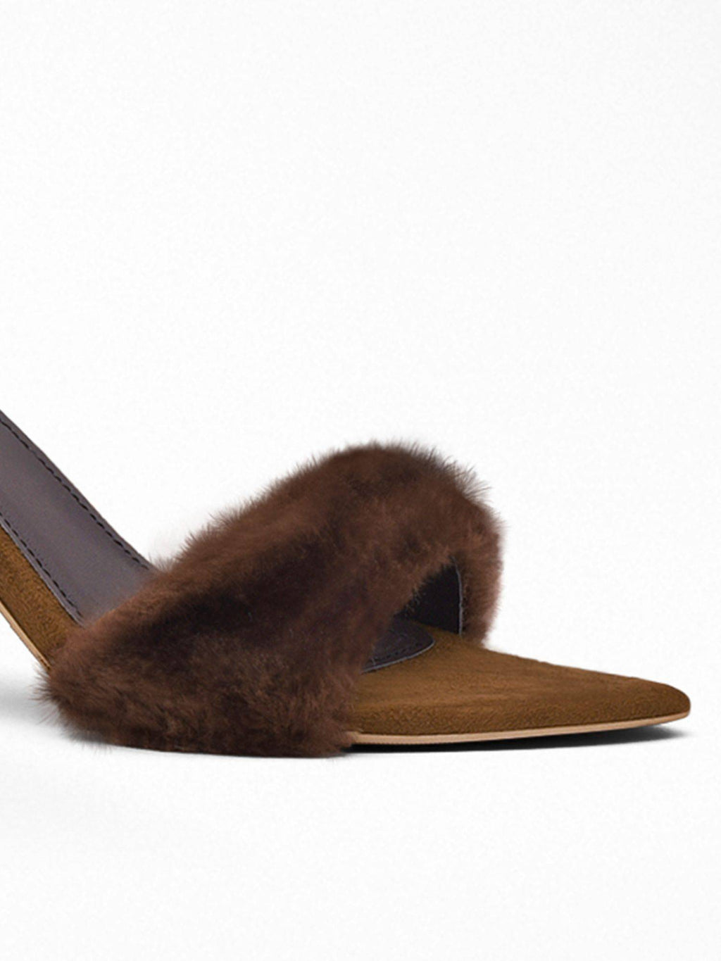 Brown Fur Heels for Women | H78 - view 5