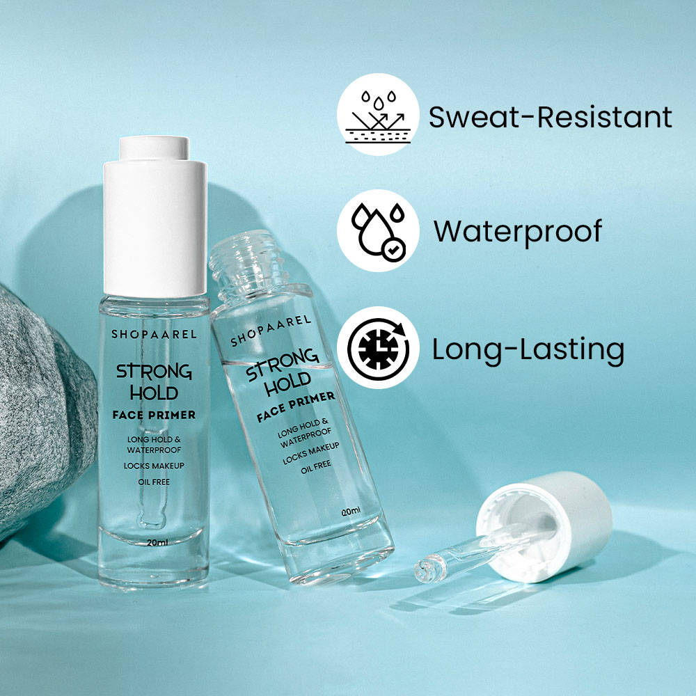 Strong Hold Face Primer Long Hold & Waterproof, Locks Makeup Oil Free - Clear Shade | F14 - view 2