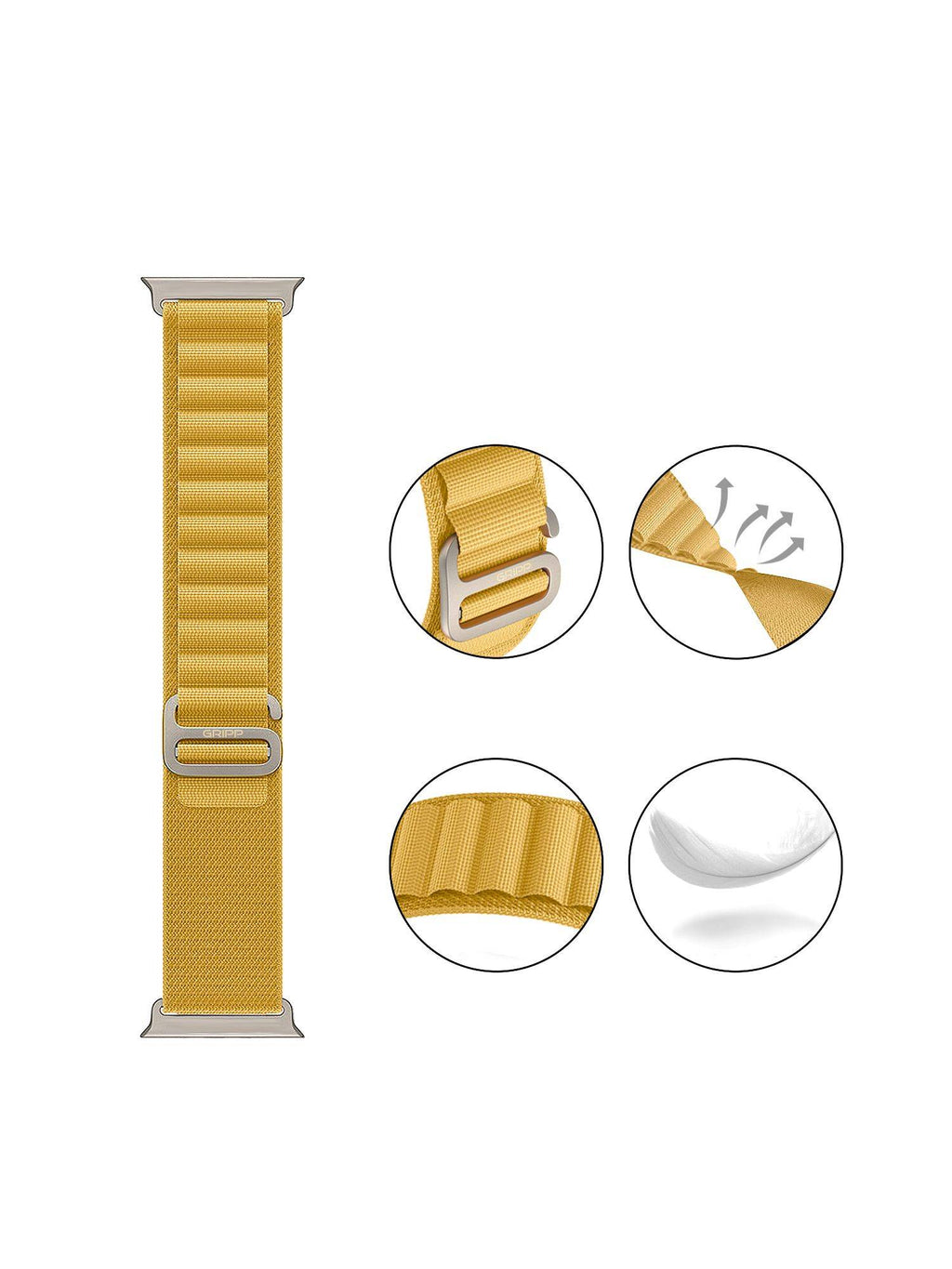 Glen Watch Strap 42/44/45/49 mm - Yellow | W92 - view 6