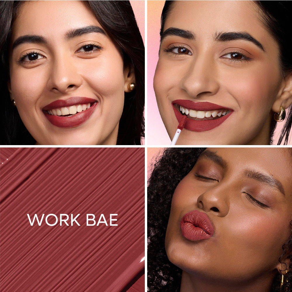 Nykaa All Day Matte Long Lasting Transferproof Liquid Lipstick | L12 - view 100