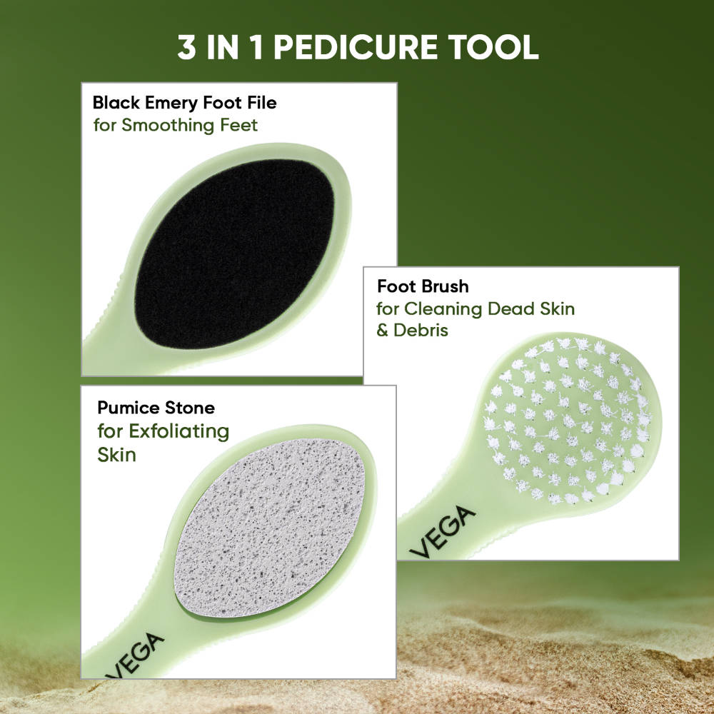 3 In 1 Pedicure Tool- Callus Remover & Pedicure Tool For Wet & Dry Feet - PD 20 | T32 - view 2