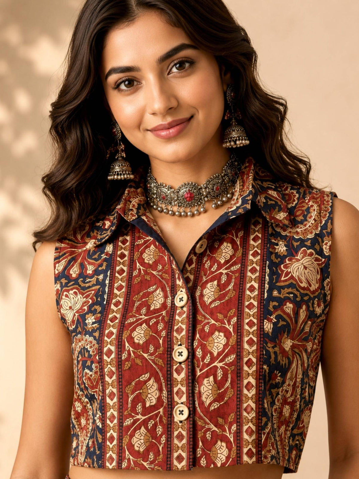 Women Paisley Print Ethnic Shirt | S67 - view 1
