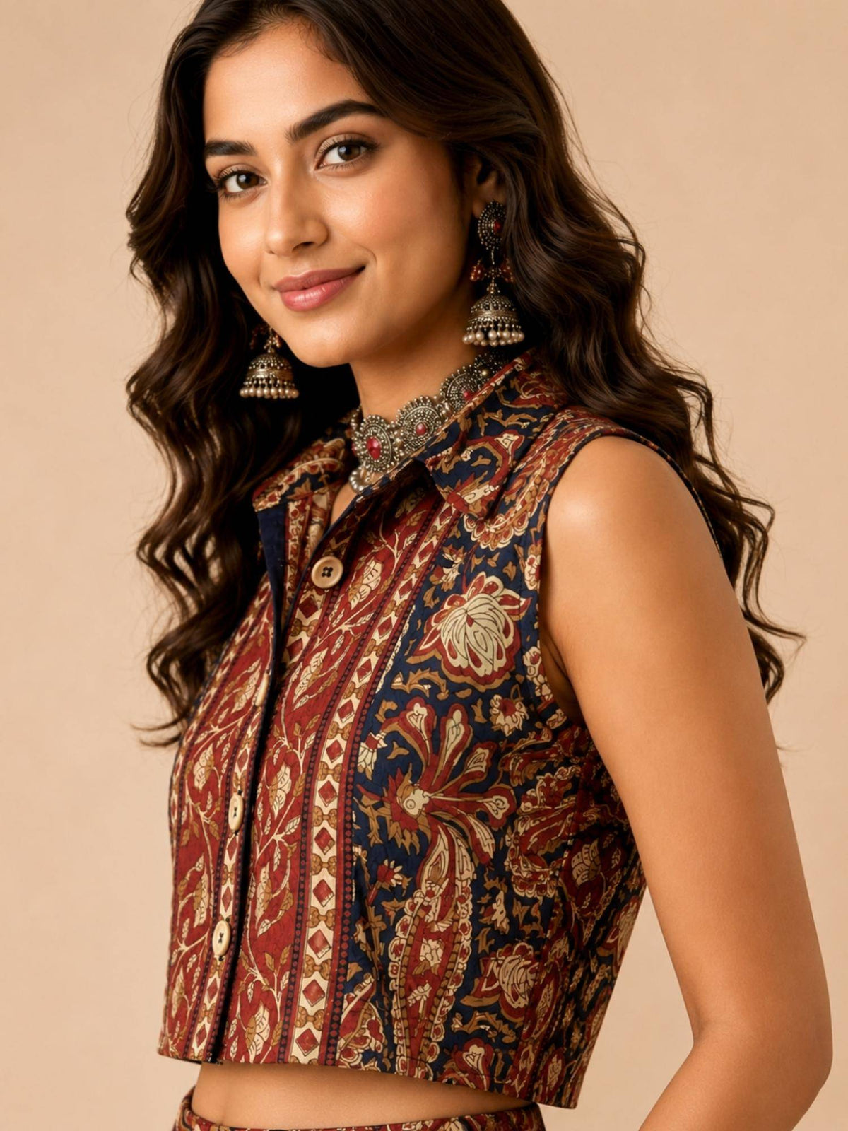 Women Paisley Print Ethnic Shirt | S67 - view 3