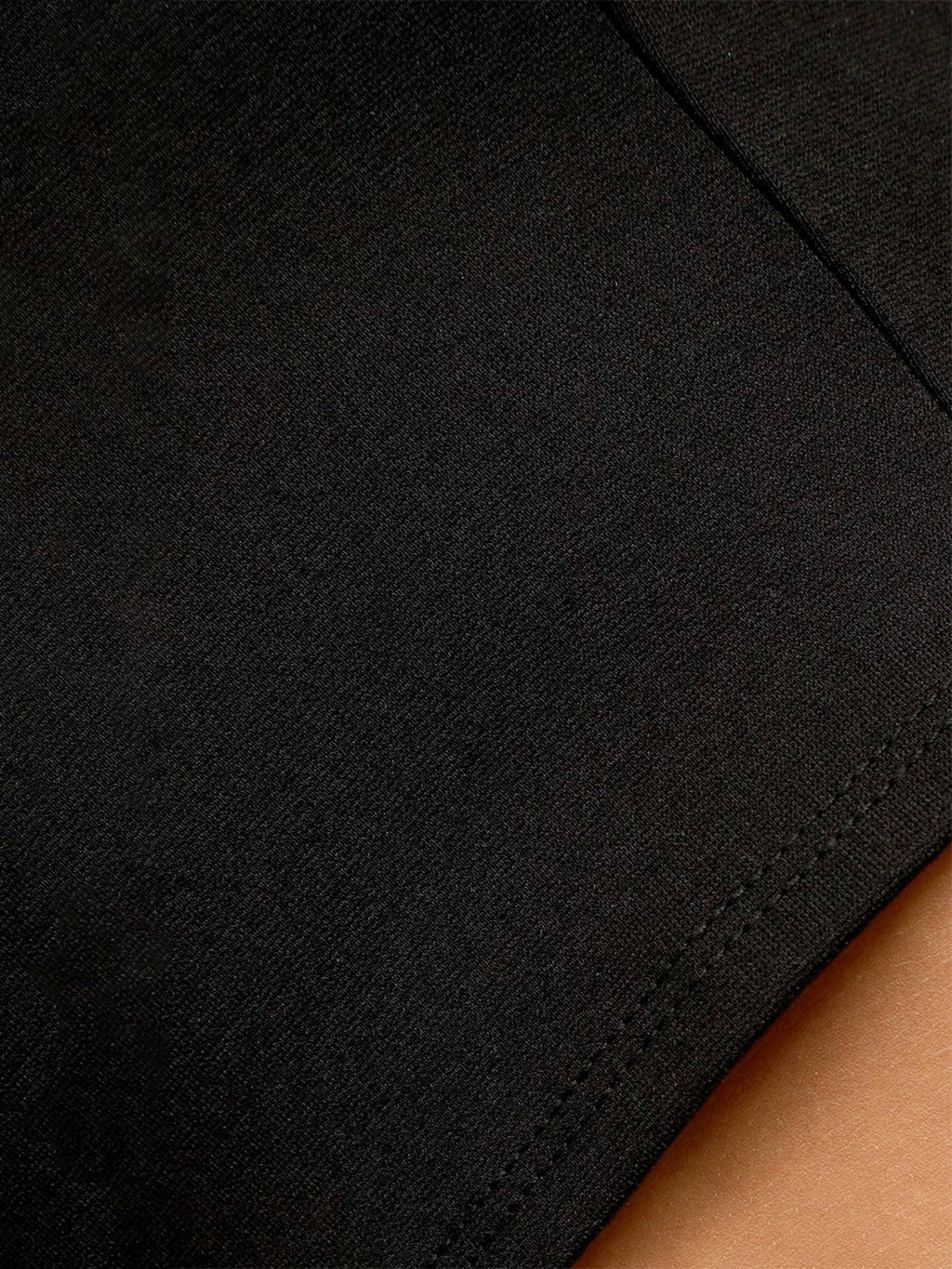 Women Casual Black Colour Round Neck Solid Crop Top | CT61 - view 5