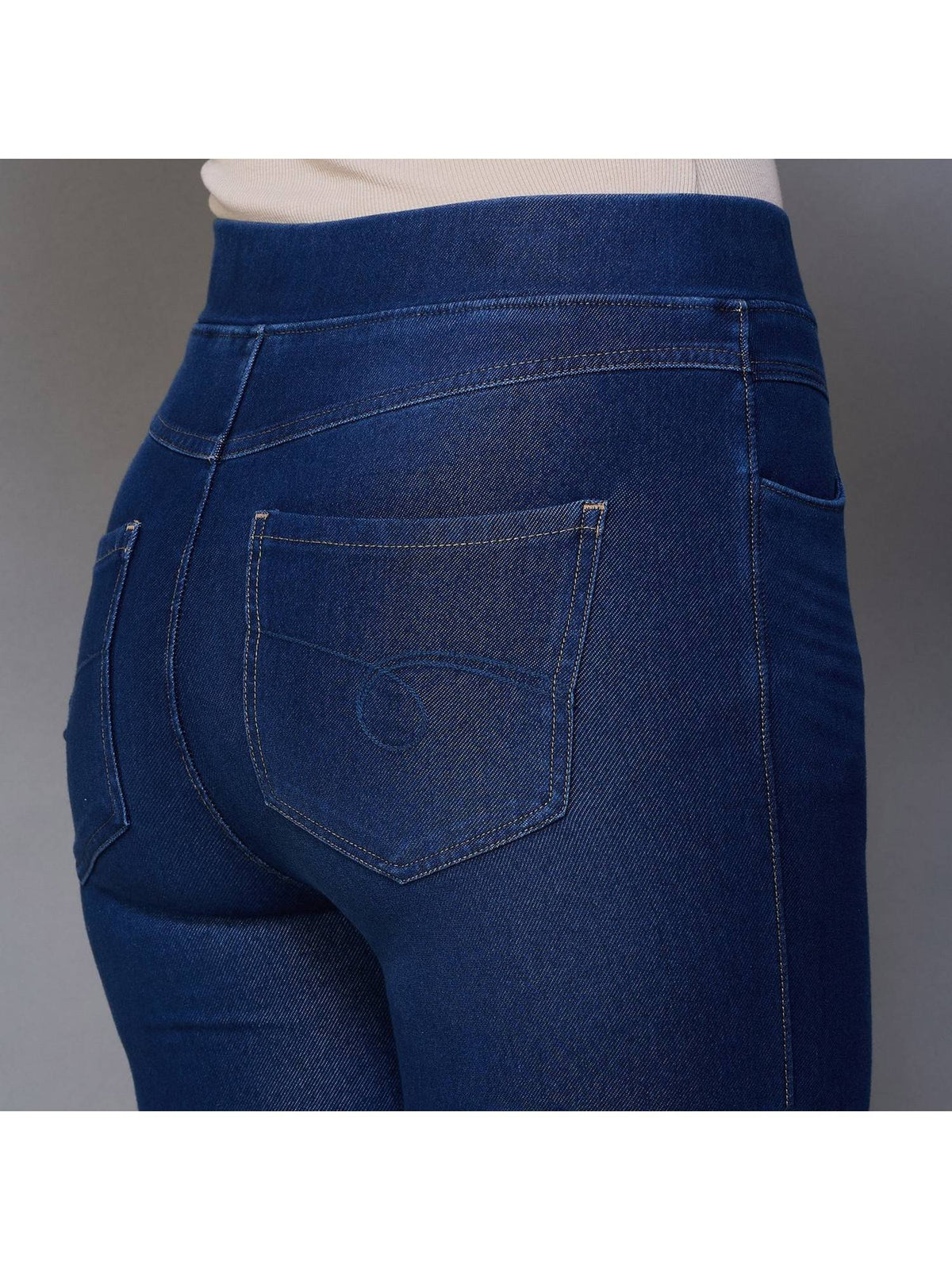 Women Blue Relaxed Straight Leg Jeggings | RF89 - view 5
