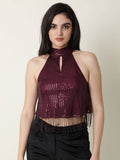 Lovia Maroon Top | HT67 - view 1