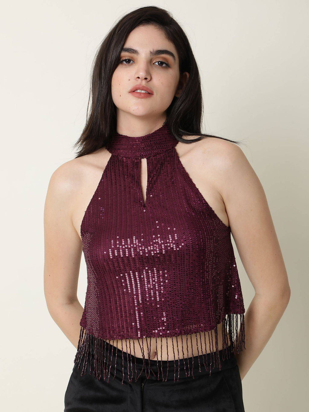 Lovia Maroon Top | HT67 - view 5