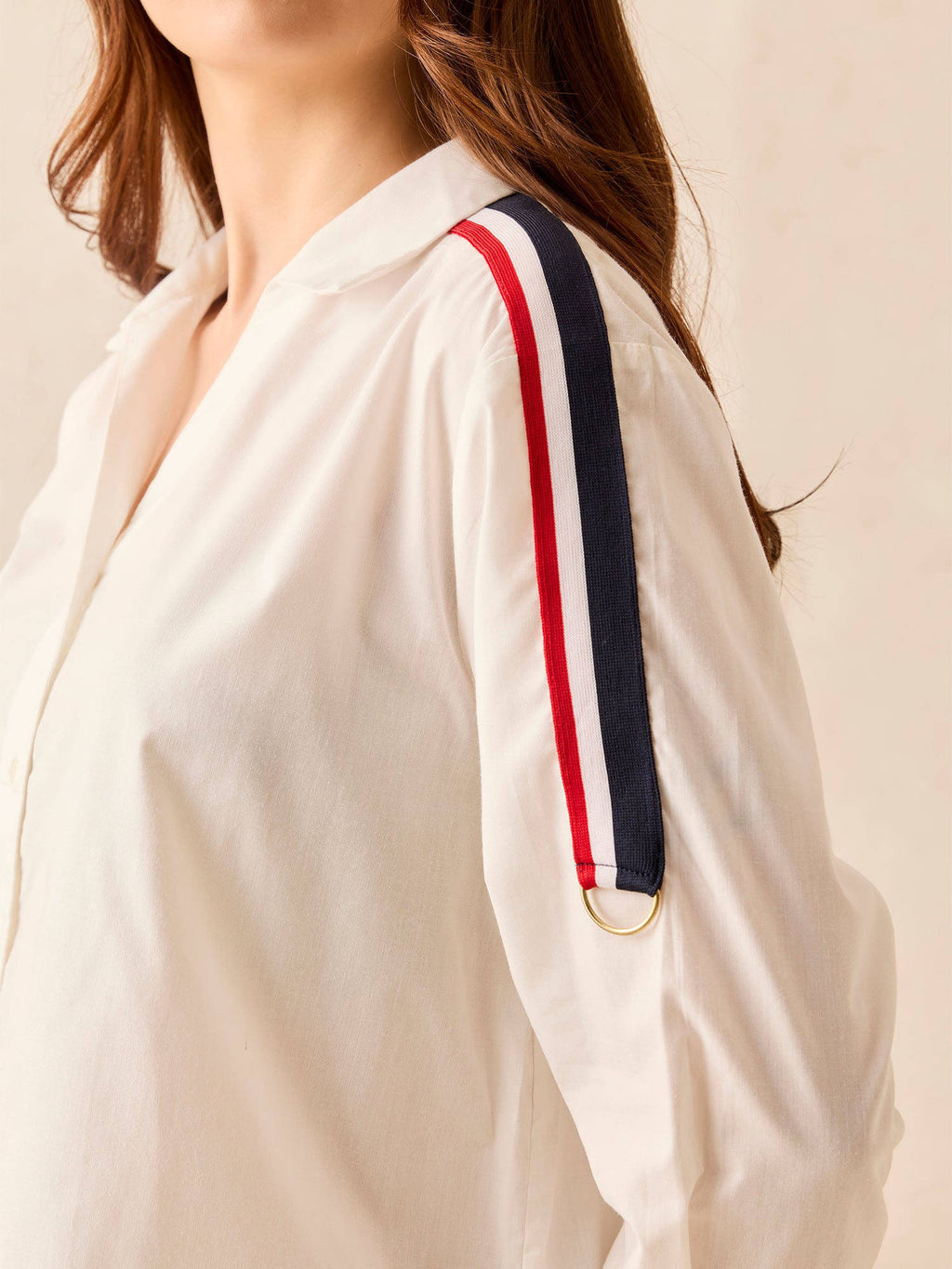 White Side Striped Full Sleeve Shirt | S67 - view 5