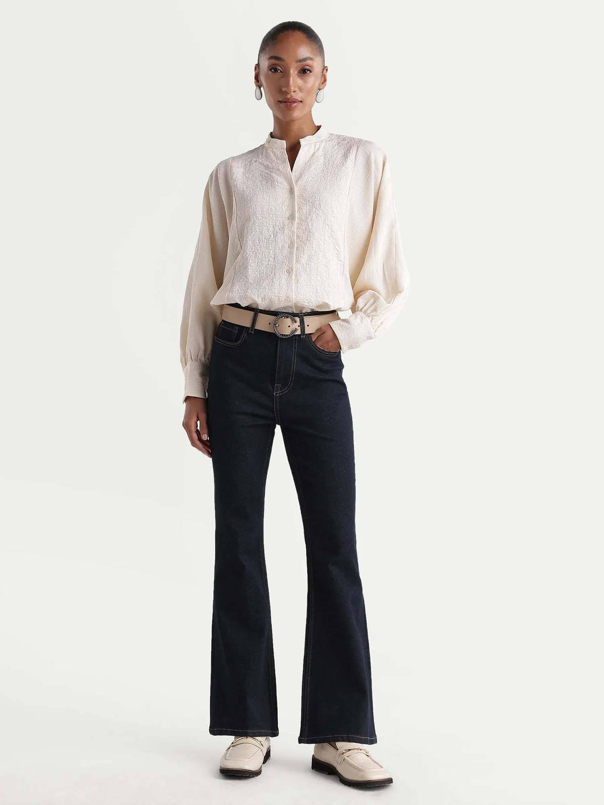 CLASSIC BOOTCUT FIT DENIM - Navy Blue | BT10 - view 3