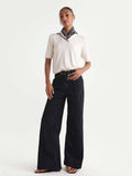 PINTUCK WIDE LEG DENIM - Black | WL90 - view 1