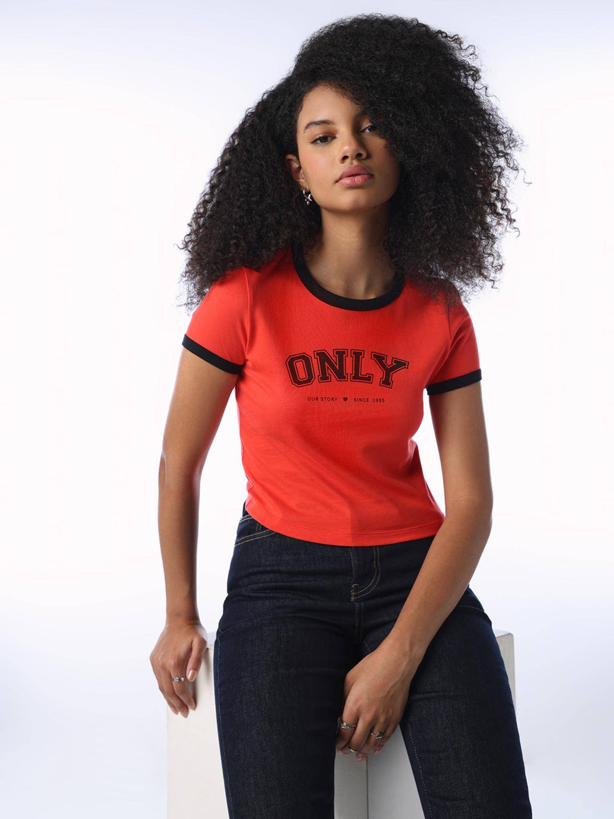 Women White Cotton T-Shirt | O24 - view 7