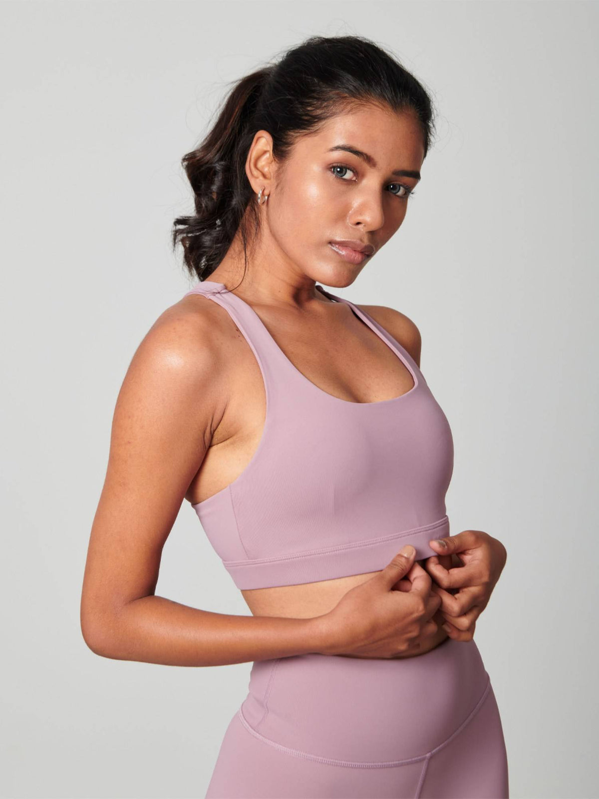 Women Rose Racerback Sports Bra | sb09 - view 3