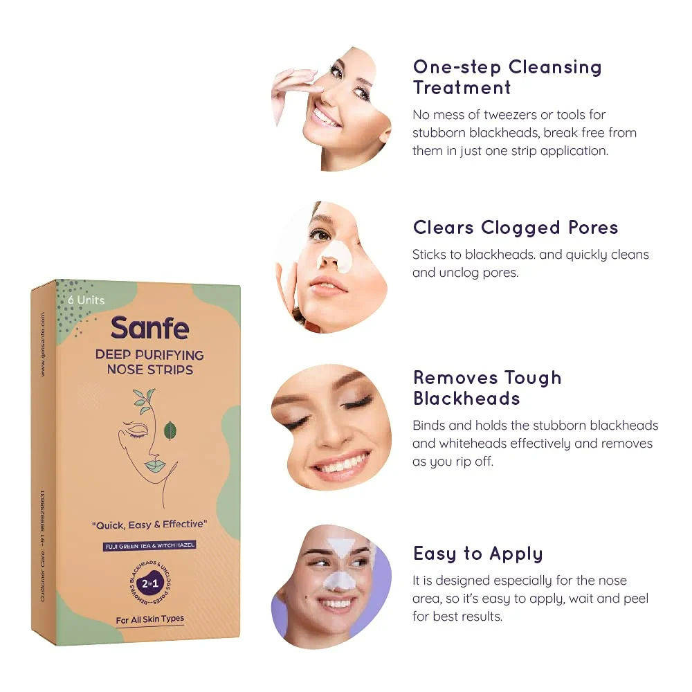 Deep Purifying Nose Strips for Women Pack of 6 with Fuji Green Tea & Witch Hazel Extracts | FC3 - view 5