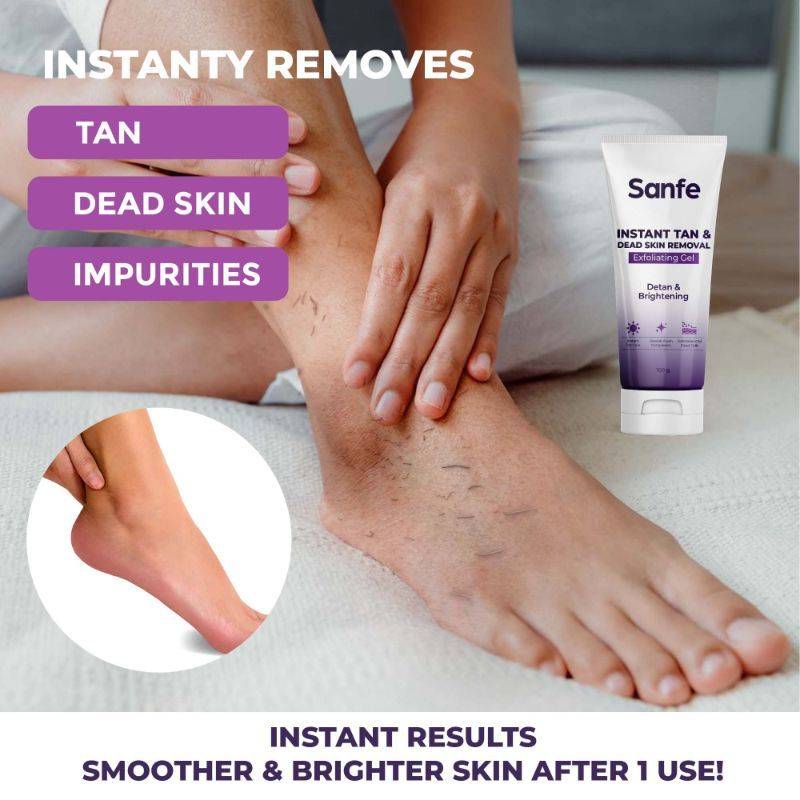 Instant Tan & Dead Skin Removal Exfoliating Gel, Removes Dead Skin Body Scrub AHA Exfoliation | B20 - view 3