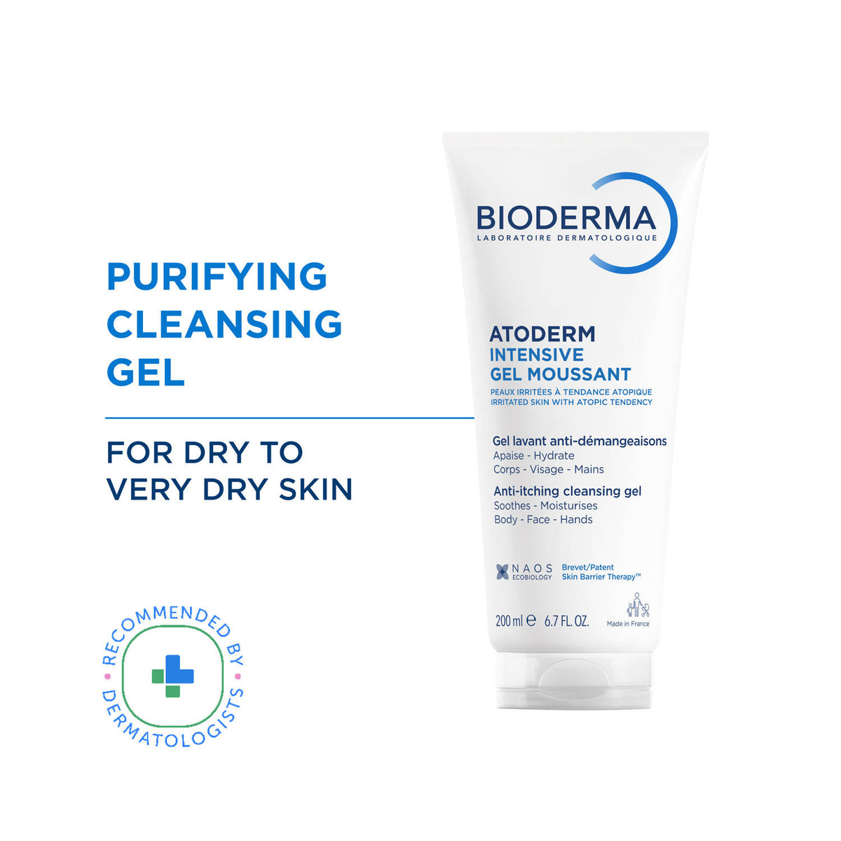Ultra-Soothing Foaming Gel Atoderm Intensive Gel Moussant With Niacinamide | H02 - view 1