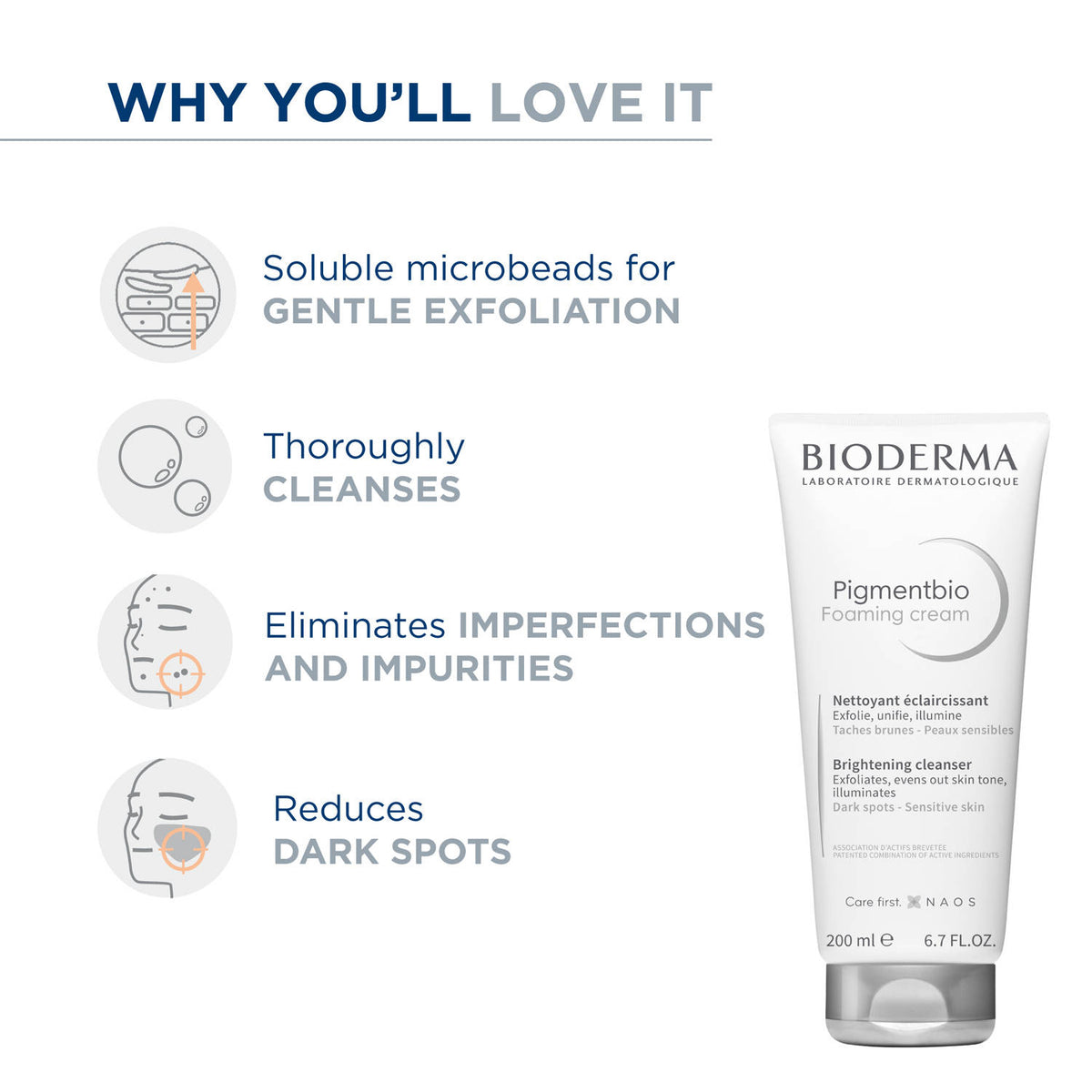 Pigmentbio Foaming Cream Brightening Exfoliating Cleanser | B20 - view 3