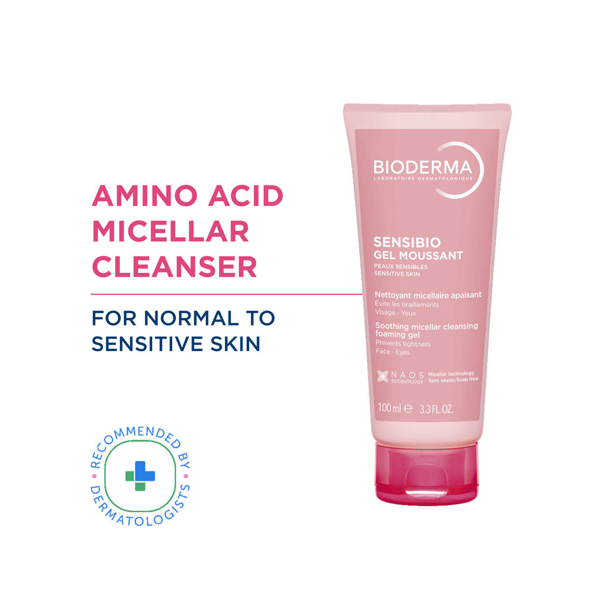 Sensibio Gel Moussant SLS Free Cleanser With Vitamin E-24h Hydration-Micellar Gel | FC3 - view 12