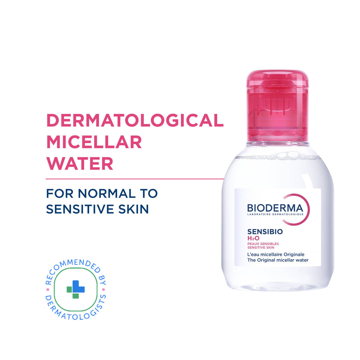 Dermatological Micellar Water Sensibio H2O - Gently Removes Makeup Prevents Clogged Pores | B20 - view 1
